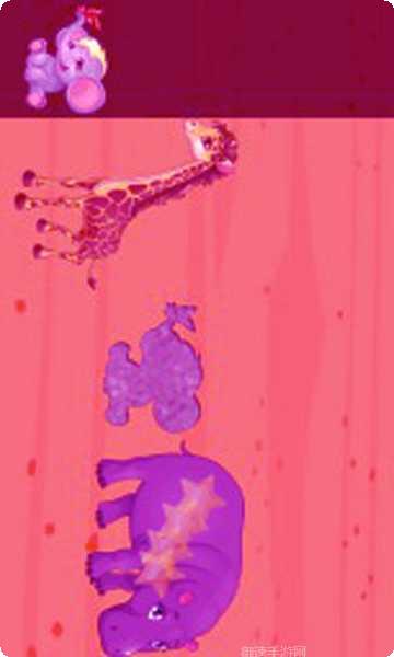 儿童动物世界识字拼图游戏