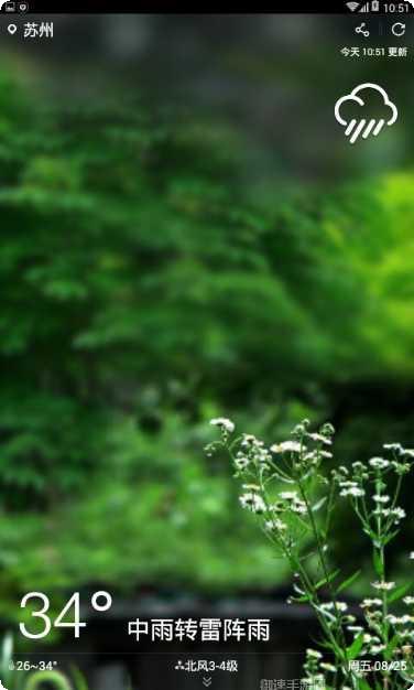天气小管家实时预报